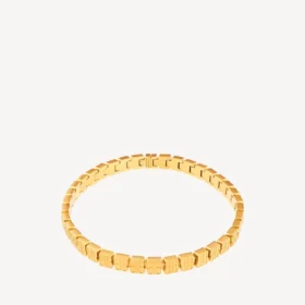 Nano mini-link choker voor dames in glanzend goud