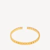 Nano mini-link choker voor dames in glanzend goud