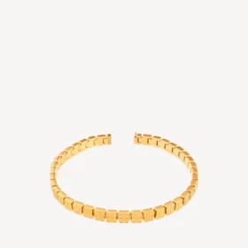 Nano mini-link choker voor dames in glanzend goud