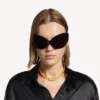Nano mini-link choker voor dames in glanzend goud