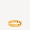 Nano mini-schakelarmband voor dames in glanzend goud