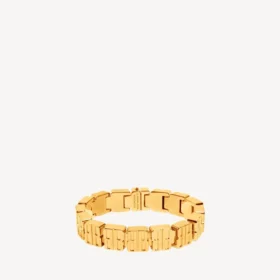 Nano mini-schakelarmband voor dames in glanzend goud
