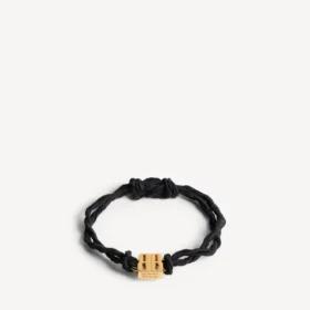 Nano Ribbon BB-armband voor dames in zwart/glanzend goud