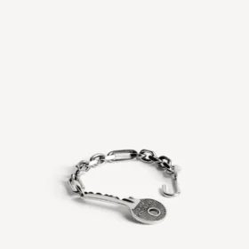 Neverlost-armband voor heren in antiek zilver