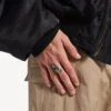 Neverlost-ring voor heren in antiek zilver