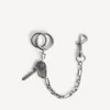 Neverlost-sleutelhanger voor heren in antiek zilver