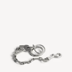Neverlost-sleutelhanger voor heren in antiek zilver