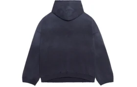 No Comment-hoodie met wijde pasvorm “Navy Blue” 674986TLVG43967