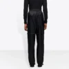 Nylon Track broek met rits “Black” 621435TIO541000