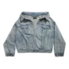 Off-shoulder jas “Lichtblauw” 786638TQW556379