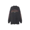 Offshore T-shirt met lange mouwen, oversized “Black Faded” 739027TPVM81568