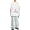 Omgekeerd T-shirt met lange mouwen “White” 698155TMVC99000