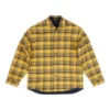 Omkeerbaar oversized overhemd met ruitmotief “Yellow Blue” 720105TNM277660