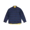 Omkeerbaar oversized overhemd met ruitmotief “Yellow Blue” 720105TNM277660