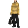 Omkeerbaar oversized overhemd met ruitmotief “Yellow Blue” 720105TNM277660