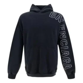 Outline Oversized Hoodie “Black Faded” 739024TOVV29034