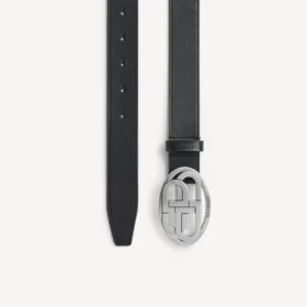 Ovale BB-riemen voor heren in zwart