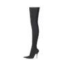 Over-the-knee-laarzen met mes 110 mm “Black Matte Spandex” 719816W2ES01000