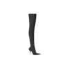 Over-the-knee-laarzen met mes 110 mm “Black Matte Spandex” 719816W2ES01000