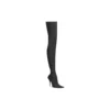 Over-the-knee-laarzen met mes 110 mm “Black Matte Spandex” 719816W2ES01000