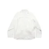 Overhemd met geknoopte mouwen, oversized “White” 768553TPO359000