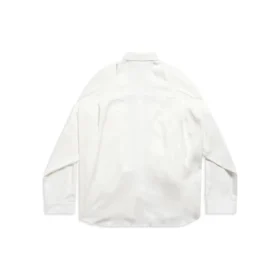 Overhemd met geknoopte mouwen, oversized “White” 768553TPO359000