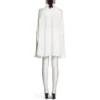 Overhemd met geknoopte mouwen, oversized “White” 768553TPO359000