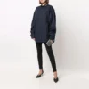 Overhemd met lange mouwen, knoopsluiting en logo op de kraag “Navy” 671586TYB184100