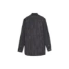 Overhemd met logo op de borst, krijtstreep en knopen “Black” 583989TGM041070