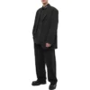 Overhemd met logo op de kraag, lange mouwen en knoopsluiting “Zwart” 671586TYB181000