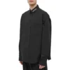 Overhemd met logo op de kraag, lange mouwen en knoopsluiting “Zwart” 671586TYB181000