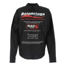 Overhemd voor chemisch reinigen, Large Fit “Black” 664626TEM161000