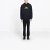 Oversized BB-hoodie met interlock-stof “Zwart Geel” 578138TEV191361