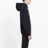 Oversized BB-hoodie met interlock-stof “Zwart Geel” 578138TEV191361