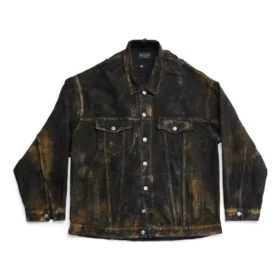 Oversized Denim-jas “Zwart” 748022TBP471363
