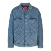 Oversized gewatteerd Denim-jasje “Blue” 646923TDW154762