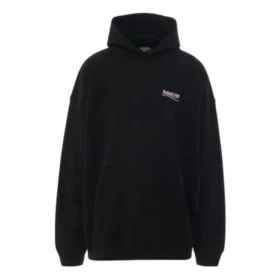 Oversized Hoodie met geborduurde Political Campaign “Zwart” 620973TKVI91070