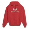 Oversized hoodie van katoen met BB-logo “Red” 547765TCV316400
