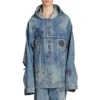 Oversized jas met capuchon “Blue” 719315TNW56-4268