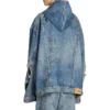 Oversized jas met capuchon “Blue” 719315TNW56-4268
