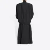 Oversized jas met ruwe randen en buffalo-ruitpatroon “Black White” 704487TMU181070