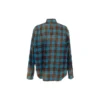Oversized overhemd met lange mouwen en ruitmotief van flanel “Blue Red” 715030TMM116305