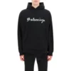 Oversized popover-hoodie met scriptlogo “Black White” 674986TMVB51070