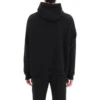 Oversized popover-hoodie met scriptlogo “Black White” 674986TMVB51070