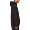 Oversized popover-hoodie met scriptlogo “Black White” 674986TMVB51070