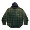 Oversized shirt met capuchon “Green” 746369TOM213328