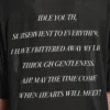 Oversized T-shirt voor heren ‘The Song of the Highest Tower’ in zwart