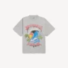 Oversized vintage surfer-T-shirt voor heren in Balenciaga-grijs