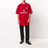 Oversized voetbal T-shirt “Red White” 641666TJV056540