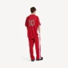 Oversized voetbal T-shirt voor heren in rood